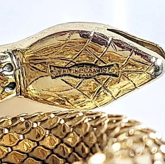 WHITING & DAVIS COILED SNAKE WRAP BRACELET - Picture 8 of 9